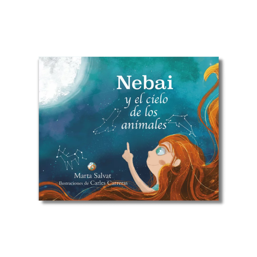 Portada de Nebai y el cielo de los animales, cuento de Marta Salvat